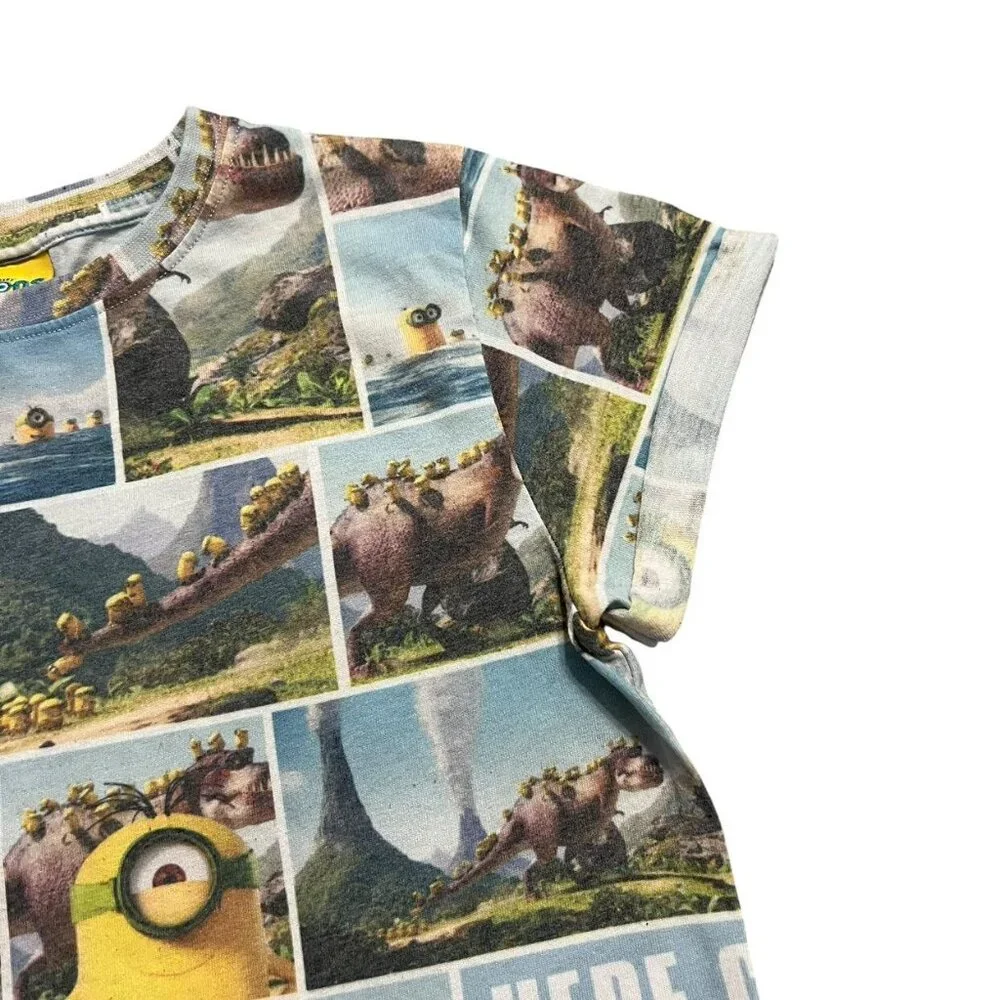 Next 8Y Minions T-Rex Dinosaur Shirt